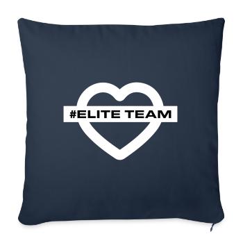 Elite Team Heart Love - Sofa pillowcase 17,3'' x 17,3'' (45 x 45 cm) - navy - Front