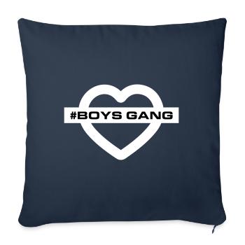 Boys Gang Heart Love - Sofa pillowcase 17,3'' x 17,3'' (45 x 45 cm) - navy - Front