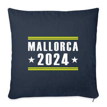 Mallorca 2024 - Sofa pillowcase 17,3'' x 17,3'' (45 x 45 cm) - navy - Front