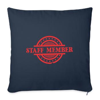 Staff Member - Sofa pillowcase 17,3'' x 17,3'' (45 x 45 cm) - navy - Front