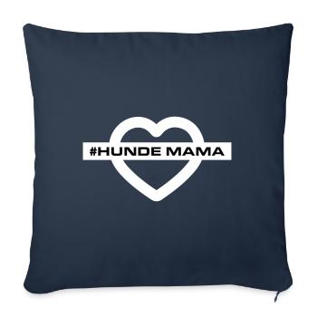 Dogs Mom - Sofa pillowcase 17,3'' x 17,3'' (45 x 45 cm) - navy - Front