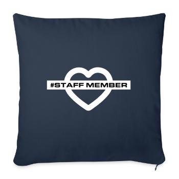 Staff Member Heart Love - Sofa pillowcase 17,3'' x 17,3'' (45 x 45 cm) - navy - Front