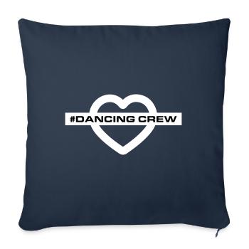 Cœur de l’équipe dansante - Housse de coussin décorative 45 x 45 cm - bleu marine - Devant
