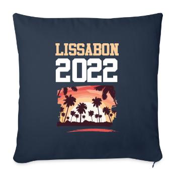 Lissabon 2022 - Sofakissenbezug 45 x 45 cm - Navy - Vorne