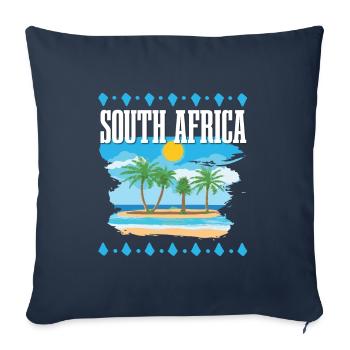 South Africa - Sofa pillowcase 17,3'' x 17,3'' (45 x 45 cm) - navy - Front