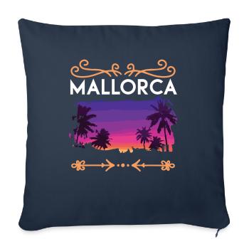 Majorque - Housse de coussin décorative 45 x 45 cm - bleu marine - Devant