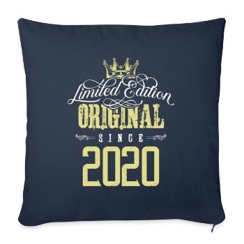 Édition limitée 2020 - Housse de coussin décorative 45 x 45 cm - bleu marine - Devant