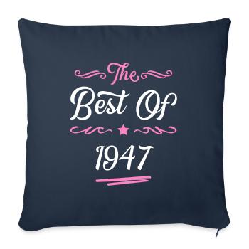 1947 best of - Housse de coussin décorative 45 x 45 cm - bleu marine - Devant