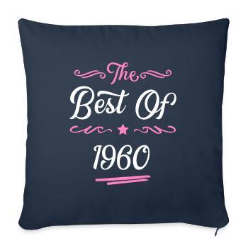 1960 best of - Housse de coussin décorative 45 x 45 cm - bleu marine - Devant