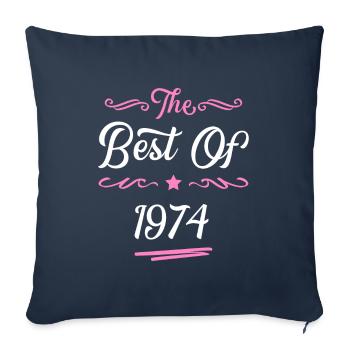 1974 best of - Sofa pillowcase 17,3'' x 17,3'' (45 x 45 cm) - navy - Front