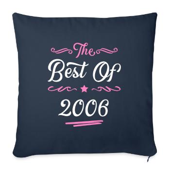 2006 best of - Housse de coussin décorative 45 x 45 cm - bleu marine - Devant