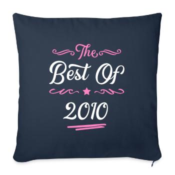 2010 best of - Housse de coussin décorative 45 x 45 cm - bleu marine - Devant