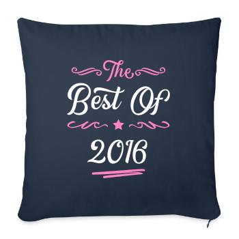 2016 best of - Housse de coussin décorative 45 x 45 cm - bleu marine - Devant