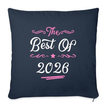 2026 best of - Housse de coussin décorative 45 x 45 cm - bleu marine - Devant