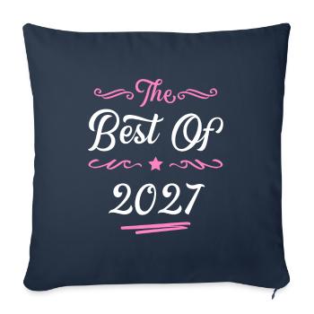 2027 best of - Housse de coussin décorative 45 x 45 cm - bleu marine - Devant