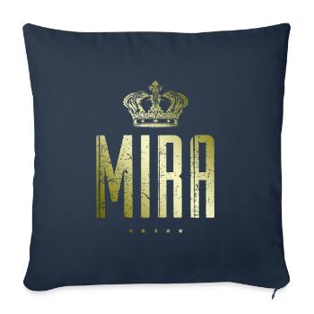 Mira - Sofakissenbezug 45 x 45 cm - Navy - Vorne
