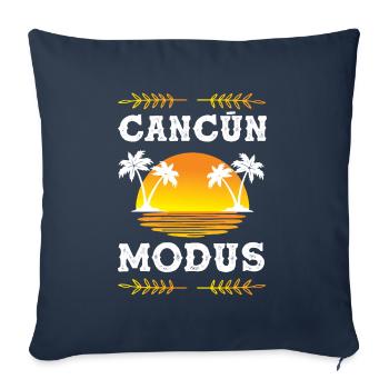 Cancun Mode - Housse de coussin décorative 45 x 45 cm - bleu marine - Devant