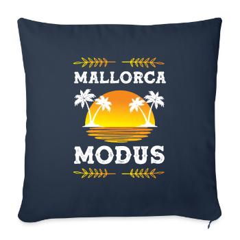 Mode Majorque - Housse de coussin décorative 45 x 45 cm - bleu marine - Devant