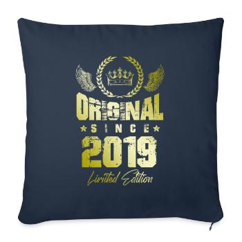 Édition limitée 2019 - Housse de coussin décorative 45 x 45 cm - bleu marine - Devant
