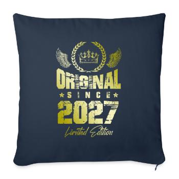 2027 limited edition - Sofa pillowcase 17,3'' x 17,3'' (45 x 45 cm) - navy - Front