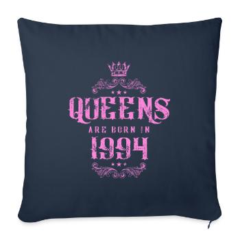 born in 1994 - Sofa pillowcase 17,3'' x 17,3'' (45 x 45 cm) - navy - Front