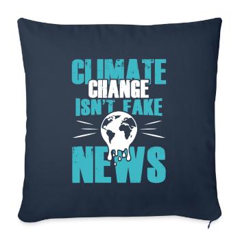 climate change protection - Sofa pillowcase 17,3'' x 17,3'' (45 x 45 cm) - navy - Front
