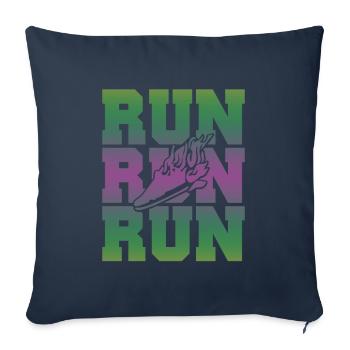 rennen run - Sofakissenbezug 45 x 45 cm - Navy - Vorne