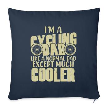 biker dad papa - Sofa pillowcase 17,3'' x 17,3'' (45 x 45 cm) - navy - Front