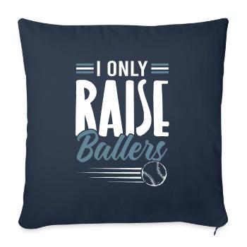 Raise Ballers Baseball - Sofa pillowcase 17,3'' x 17,3'' (45 x 45 cm) - navy - Front