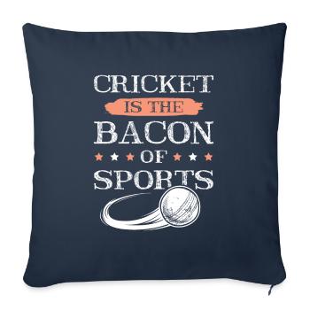 Bacon de grillon - Housse de coussin décorative 45 x 45 cm - bleu marine - Devant