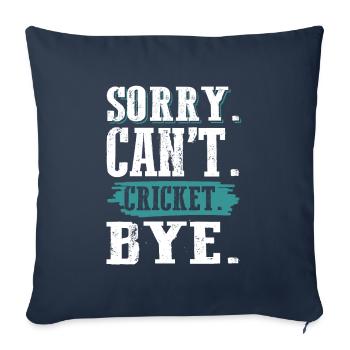 Grillon - Housse de coussin décorative 45 x 45 cm - bleu marine - Devant