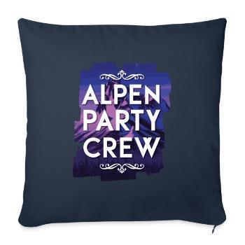 Alpen Party Crew - Sofa pillowcase 17,3'' x 17,3'' (45 x 45 cm) - navy - Front
