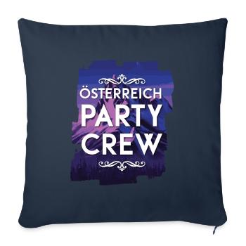 Austria Party Crew - Sofa pillowcase 17,3'' x 17,3'' (45 x 45 cm) - navy - Front