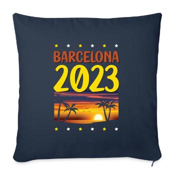 Barcelona 2023 - Sofakissenbezug 45 x 45 cm - Navy - Vorne
