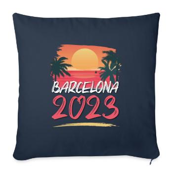 Barcelona 2023 - Sofakissenbezug 45 x 45 cm - Navy - Vorne