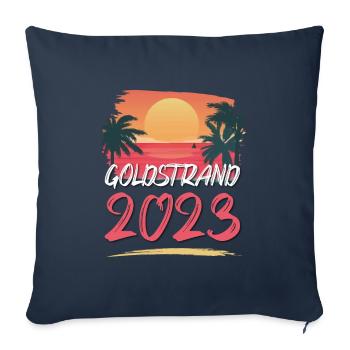 Sables d’or 2023 (Garantie du prix le plus bas) - Housse de coussin décorative 45 x 45 cm - bleu marine - Devant
