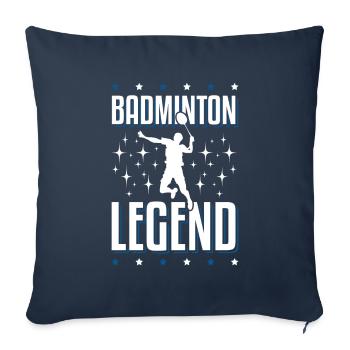 Bedminton Legend - Sofa pillowcase 17,3'' x 17,3'' (45 x 45 cm) - navy - Front