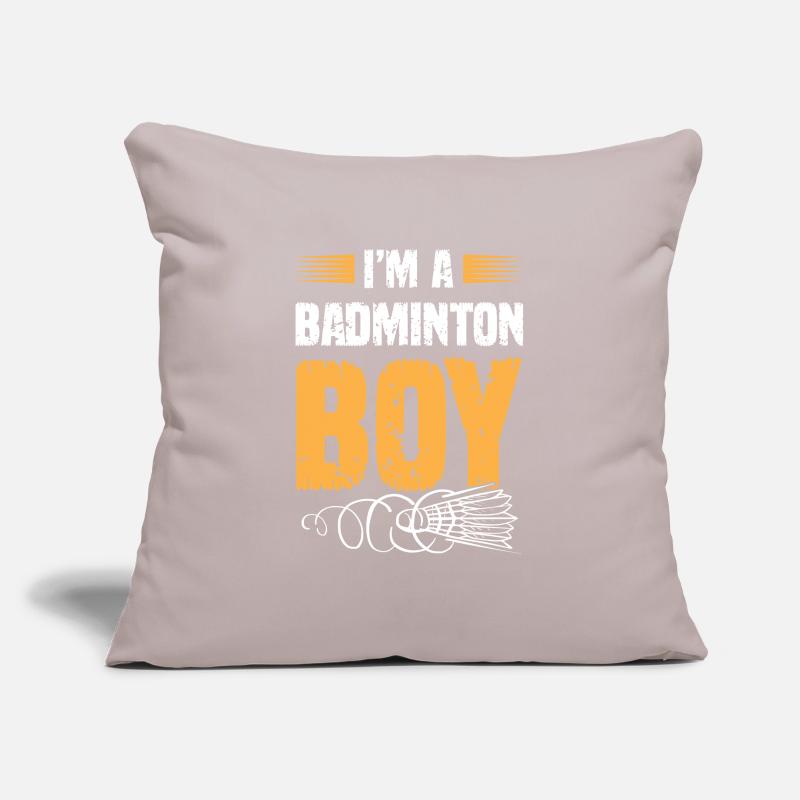 Ragazzi di badminton Copricuscino per divano, 45 x 45 cm