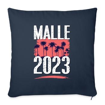 Malle 2023 - Sofa pillowcase 17,3'' x 17,3'' (45 x 45 cm) - navy - Front