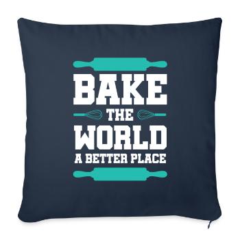 Baking Baker - Sofa pillowcase 17,3'' x 17,3'' (45 x 45 cm) - navy - Front