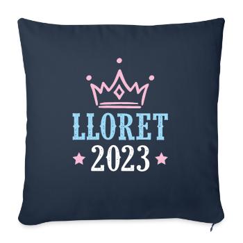 lloret de mar 2023 - Sofa pillowcase 17,3'' x 17,3'' (45 x 45 cm) - navy - Front