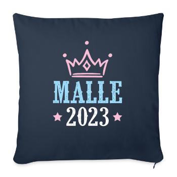 Malle 2023 - Sofa pillowcase 17,3'' x 17,3'' (45 x 45 cm) - navy - Front