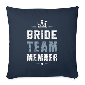 Bride Team - Sofa pillowcase 17,3'' x 17,3'' (45 x 45 cm) - navy - Front
