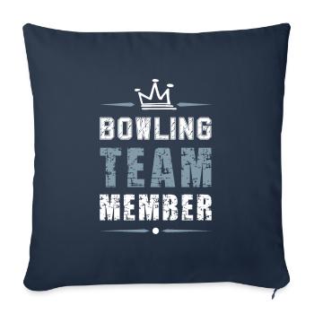Bowling Team - Sofa pillowcase 17,3'' x 17,3'' (45 x 45 cm) - navy - Front