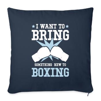 Boxing Boxes - Sofa pillowcase 17,3'' x 17,3'' (45 x 45 cm) - navy - Front