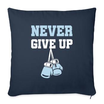 gib nicht auf boxen - Sofakissenbezug 45 x 45 cm - Navy - Vorne