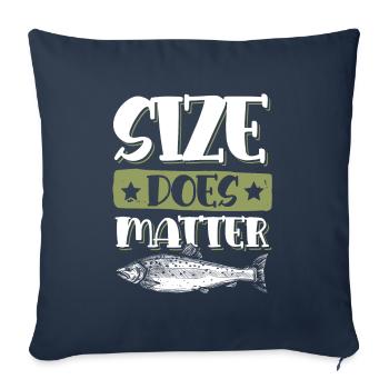 Fishing anglers - Sofa pillowcase 17,3'' x 17,3'' (45 x 45 cm) - navy - Front