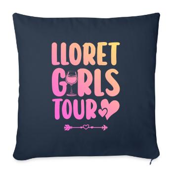 Lloret De Mar Party Team - Sofa pillowcase 17,3'' x 17,3'' (45 x 45 cm) - navy - Front