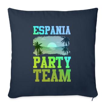 Espania Party Team - Sofa pillowcase 17,3'' x 17,3'' (45 x 45 cm) - navy - Front