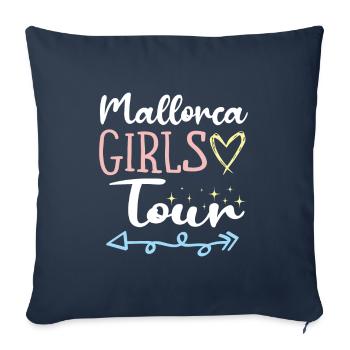 Mallorca Girls Tour - Sofa pillowcase 17,3'' x 17,3'' (45 x 45 cm) - navy - Front